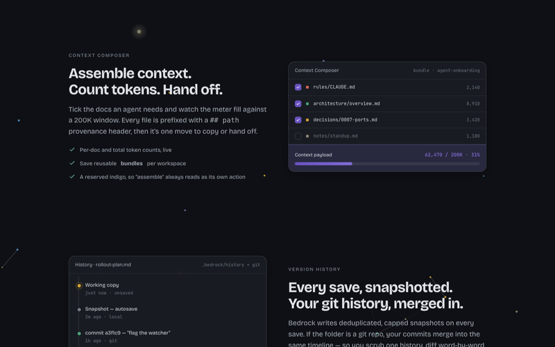 Context Composer with live token counting